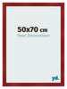Bilderrahmen 50x70cm Weinrot Gewischt MDF Pisa Vorne Messe | Yourdecoration.at