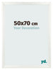 Bilderrahmen 50x70cm Weiß Vintage MDF Pisa Vorne Messe | Yourdecoration.at