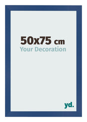 Bilderrahmen 50x75 cm Dunkelblau MDF Bologna Vorne Messe | Yourdecoration.at