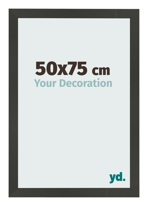 Bilderrahmen 50x75cm Antrazit MDF Bologna Vorne Messe | Yourdecoration.at