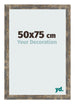 Bilderrahmen 50x75cm Blau Gold Meliert MDF Bologna Vorne Messe | Yourdecoration.at