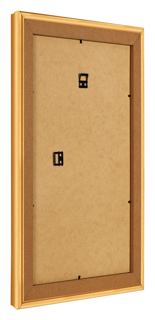 Bilderrahmen 50x75cm Gold Matt MDF Lazio Ruckseite Schrag | Yourdecoration.at