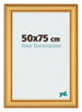 Bilderrahmen 50x75cm Gold Matt MDF Lazio Vorne Messe | Yourdecoration.at