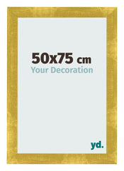 Bilderrahmen 50x75cm Gold Vintage MDF Pisa Vorne Messe | Yourdecoration.at