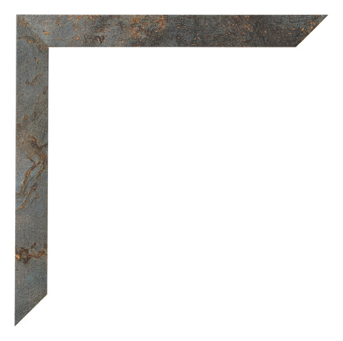 Bilderrahmen 50x75cm Oxidiertes Metall MDF Bologna Detail Ecke | Yourdecoration.at