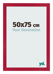 Bilderrahmen 50x75cm Rot MDF Bologna Vorne Messe | Yourdecoration.at