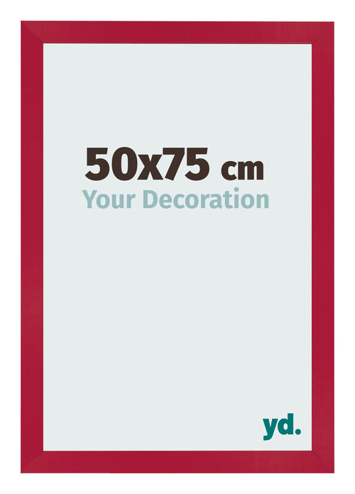 Bilderrahmen 50x75cm Rot MDF Bologna Vorne Messe | Yourdecoration.at