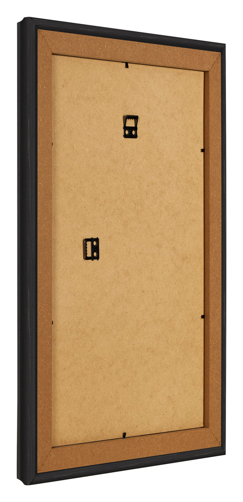 Bilderrahmen 50x75cm Schwarz Gemasert MDF Lazio Ruckseite Schrag | Yourdecoration.at