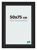 Bilderrahmen 50x75cm Schwarz Gemasert MDF Lazio Vorne Messe | Yourdecoration.at
