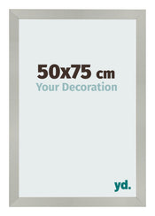 Bilderrahmen 50x75cm Silber Matt MDF Bologna Vorne Messe | Yourdecoration.at