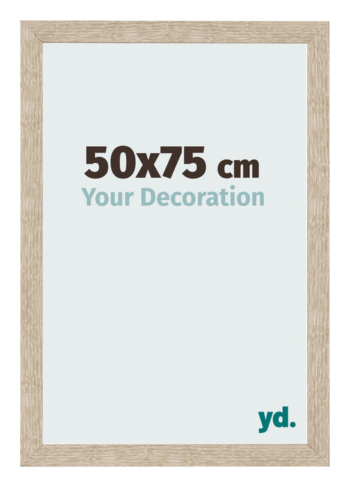 Bilderrahmen 50x75cm Sonoma Eiche MDF Bologna Vorne Messe | Yourdecoration.at