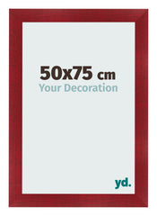 Bilderrahmen 50x75cm Weinrot Gewischt MDF Pisa Vorne Messe | Yourdecoration.at