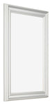 Bilderrahmen 50x75cm Weiss Gewischt MDF Lazio Vorne Schrag | Yourdecoration.at