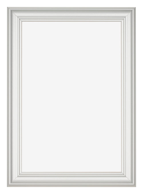 Bilderrahmen 50x75cm Weiss Gewischt MDF Lazio Vorne | Yourdecoration.at