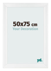 Bilderrahmen 50x75cm Weiß Vintage MDF Pisa Vorne Messe | Yourdecoration.at