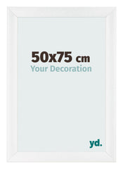 Bilderrahmen 50x75cm Weiß Vintage MDF Pisa Vorne Messe | Yourdecoration.at