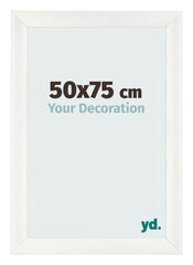 Bilderrahmen 50x75cm Weiß Vintage MDF Pisa Vorne Messe | Yourdecoration.at
