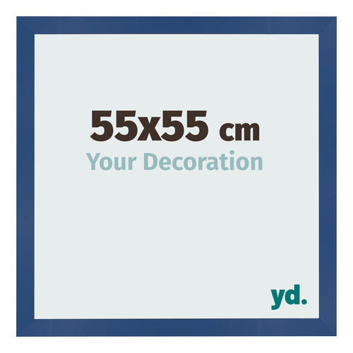 Bilderrahmen 55x55 cm Dunkelblau MDF Bologna Vorne Messe | Yourdecoration.at
