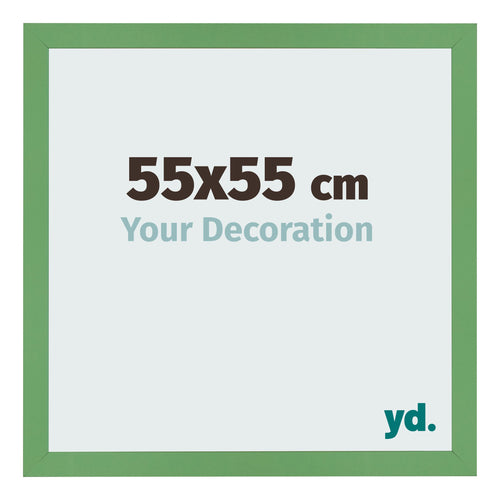 Bilderrahmen 55x55 cm Grun MDF Bologna Vorne Messe | Yourdecoration.at