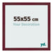 Bilderrahmen 55x55 cm Weinrot Gewischt MDF Bologna Vorne Messe | Yourdecoration.at