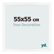 Bilderrahmen 55x55 cm Weiss Matt MDF Bologna Vorne Messe | Yourdecoration.at