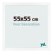 Bilderrahmen 55x55 cm Weiss Matt MDF Bologna Vorne Messe | Yourdecoration.at
