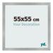 Bilderrahmen 55x55cm Aluminium Gebürstet MDF Bologna Vorne Messe | Yourdecoration.at
