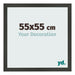 Bilderrahmen 55x55cm Antrazit MDF Bologna Vorne Messe | Yourdecoration.at