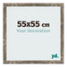 Bilderrahmen 55x55cm Blau Gold Meliert MDF Bologna Vorne Messe | Yourdecoration.at