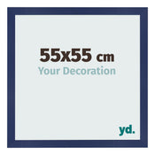 Bilderrahmen 55x55cm Dunkelblau Gewischt MDF Bologna Vorne Messe | Yourdecoration.at