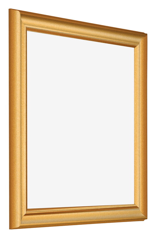 Bilderrahmen 55x55cm Gold Matt MDF Lazio Vorne Schrag | Yourdecoration.at