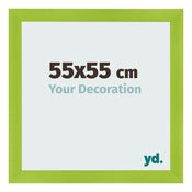 Bilderrahmen 55x55cm Grün MDF Pisa Vorne Messe | Yourdecoration.at