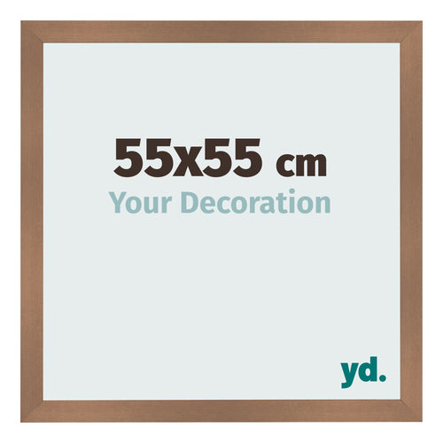 Bilderrahmen 55x55cm Kupfer Dekor MDF Bologna Vorne Messe | Yourdecoration.at