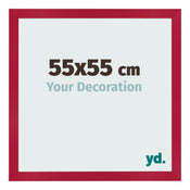 Bilderrahmen 55x55cm Rot MDF Bologna Vorne Messe | Yourdecoration.at