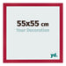 Bilderrahmen 55x55cm Rot MDF Bologna Vorne Messe | Yourdecoration.at