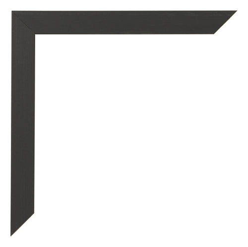 Bilderrahmen 55x55cm Schwarz Gemasert MDF Bologna Detail Ecke | Yourdecoration.at