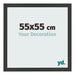 Bilderrahmen 55x55cm Schwarz Gemasert MDF Bologna Vorne Messe | Yourdecoration.at
