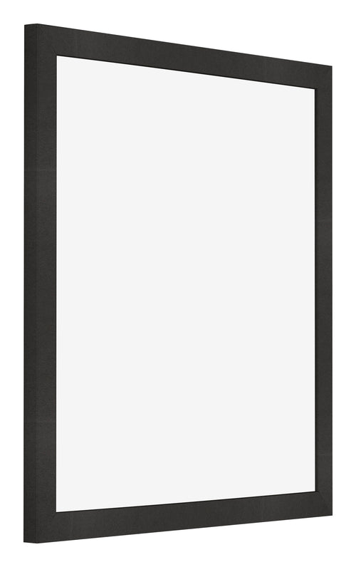 Bilderrahmen 55x55cm Schwarz Matt MDF Bologna Vorne Schrag | Yourdecoration.at