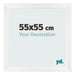 Bilderrahmen 55x55cm Weiß Vintage MDF Pisa Vorne Messe | Yourdecoration.at
