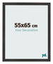 Bilderrahmen 55x65 cm Schwarz Matt MDF Bologna Vorne Messe | Yourdecoration.at