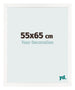 Bilderrahmen 55x65 cm Weiss Hochglanz MDF Bologna Vorne Messe | Yourdecoration.at