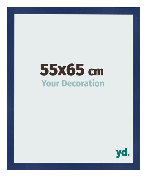 Bilderrahmen 55x65cm Dunkelblau Gewischt MDF Bologna Vorne Messe | Yourdecoration.at