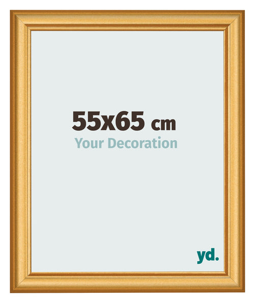 Bilderrahmen 55x65cm Gold Matt MDF Lazio Vorne Messe | Yourdecoration.at
