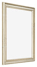 Bilderrahmen 55x65cm Metallglanz MDF Lazio Vorne Schrag | Yourdecoration.at