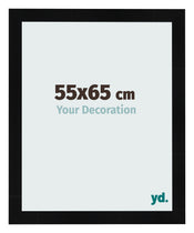 Bilderrahmen 55x65cm Schwarz Silber Poliert MDF Pisa Vorne Messe | Yourdecoration.at