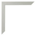 Bilderrahmen 55x65cm Silber Matt MDF Bologna Detail Ecke | Yourdecoration.at