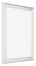 Bilderrahmen 55x65cm Weiss Gewischt MDF Lazio Vorne Schrag | Yourdecoration.at