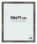 Bilderrahmen 56x71 cm Oxidiertes Metall MDF Bologna Vorne Messe | Yourdecoration.at