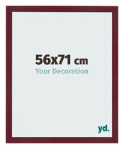 Bilderrahmen 56x71 cm Weinrot Gewischt MDF Bologna Vorne Messe | Yourdecoration.at