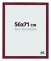 Bilderrahmen 56x71 cm Weinrot Gewischt MDF Bologna Vorne Messe | Yourdecoration.at
